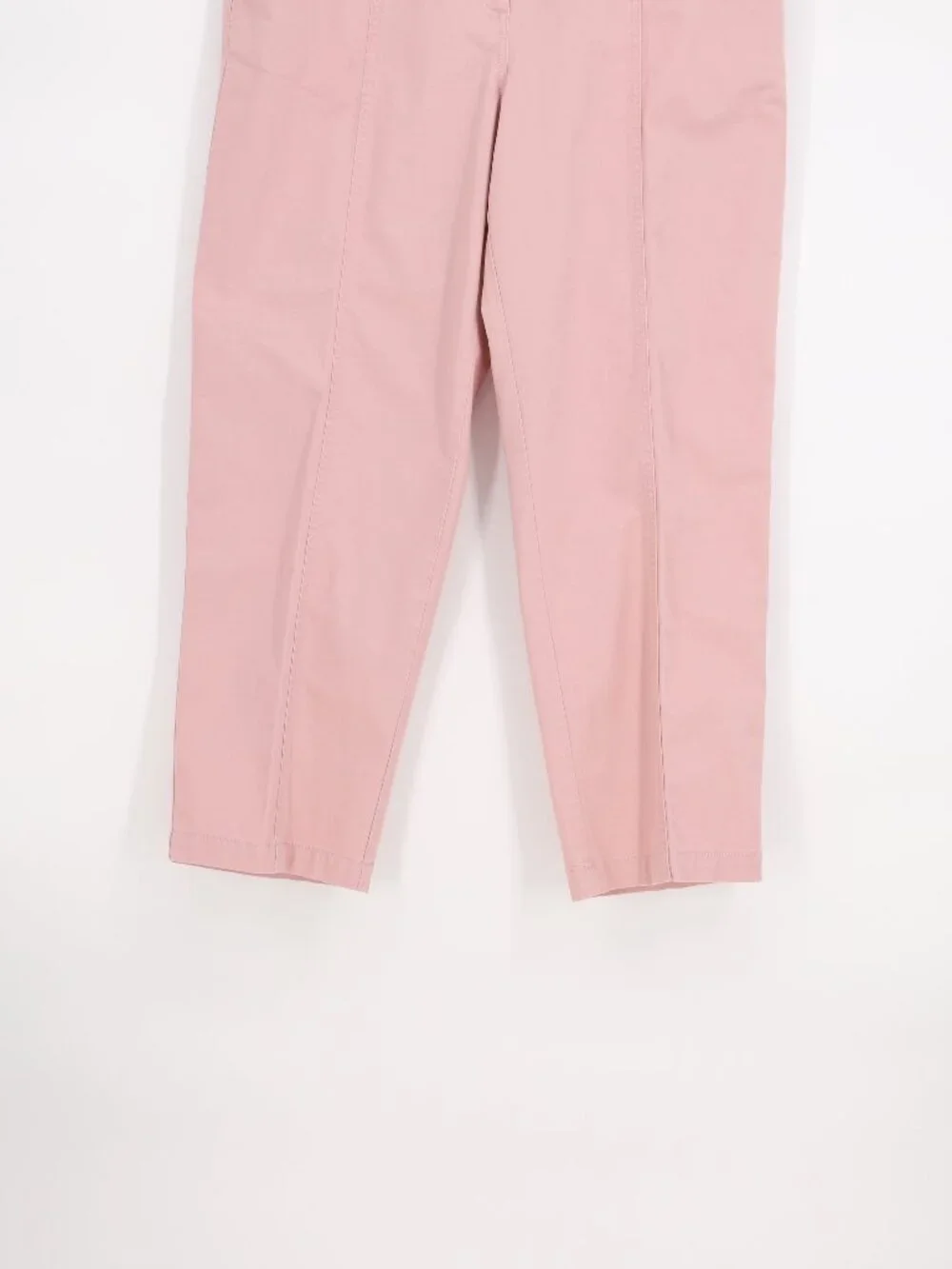 ANN TAYLOR Weekend Seamed Straight Ankle Pant in Dusty Pink Size 12 - Picture 5 of 8